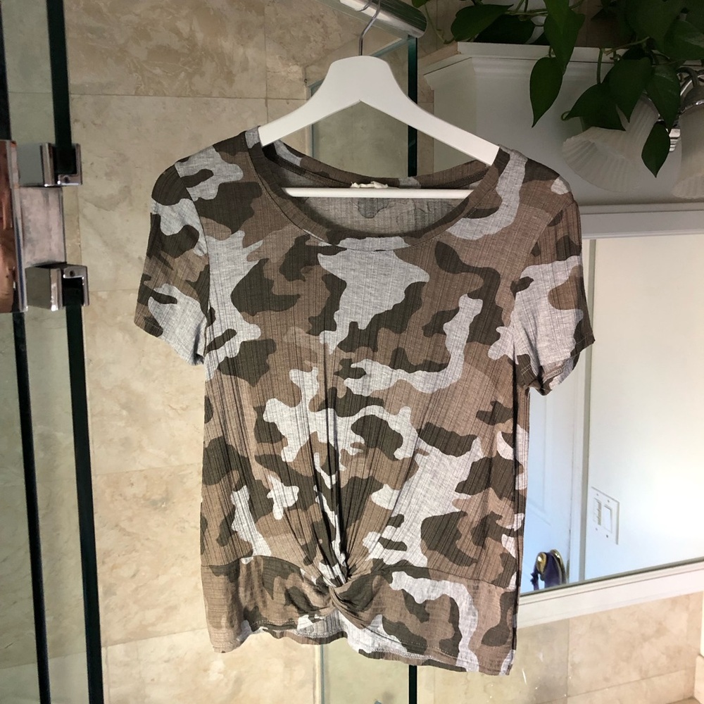 Hippie Rose Camo T shirt